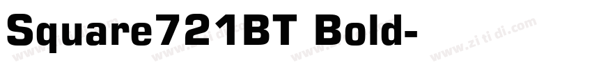 Square721BT Bold字体转换